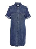 Product image thumbnail - À MANCHES COURTES ROBE EN JEAN, Medium Blue Denim | 2