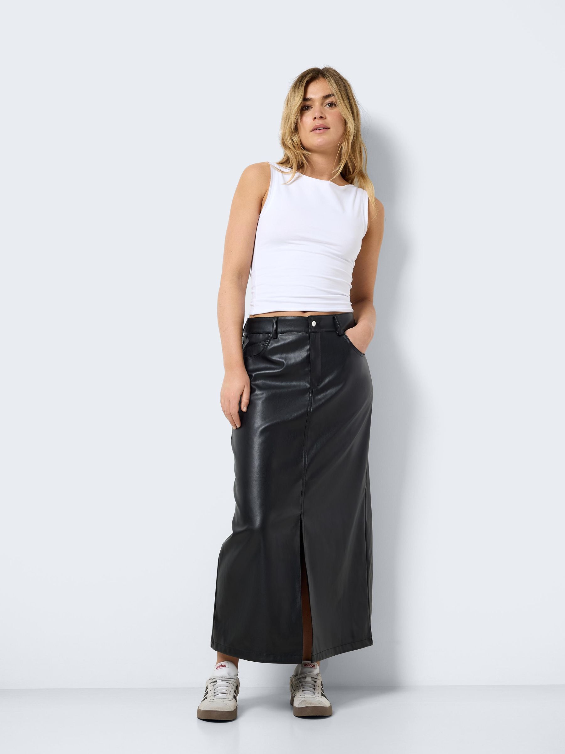 Long leather skirt name hotsell
