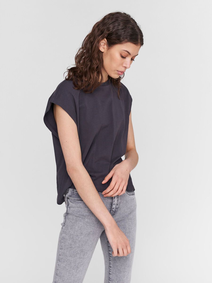 ORGANIC COTTON T-SHIRT, Obsidian, highres