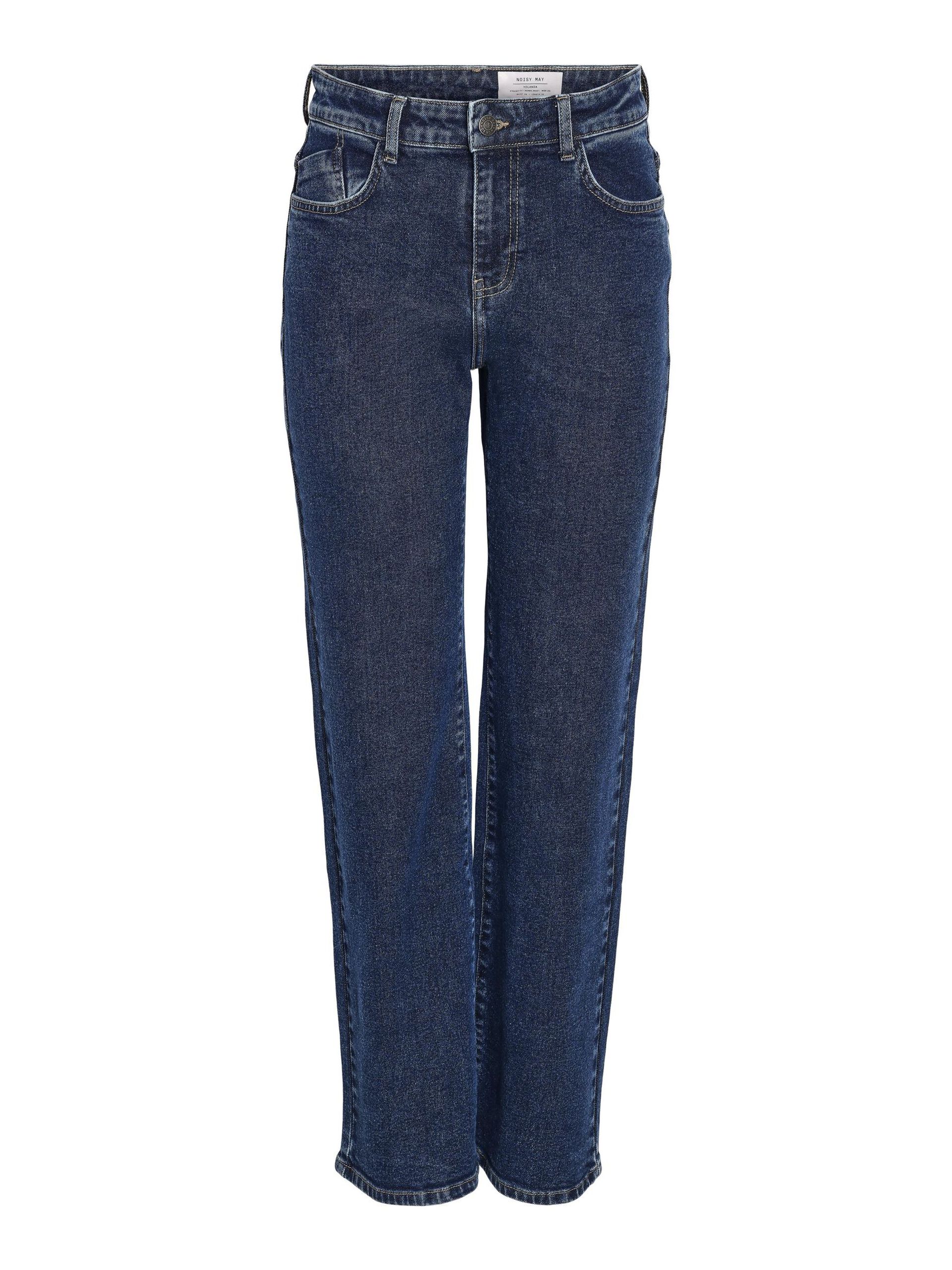 Carousel image - NMYOLANDA JEANSY O REGULARNYM FASONIE, Dark Blue Denim | 3