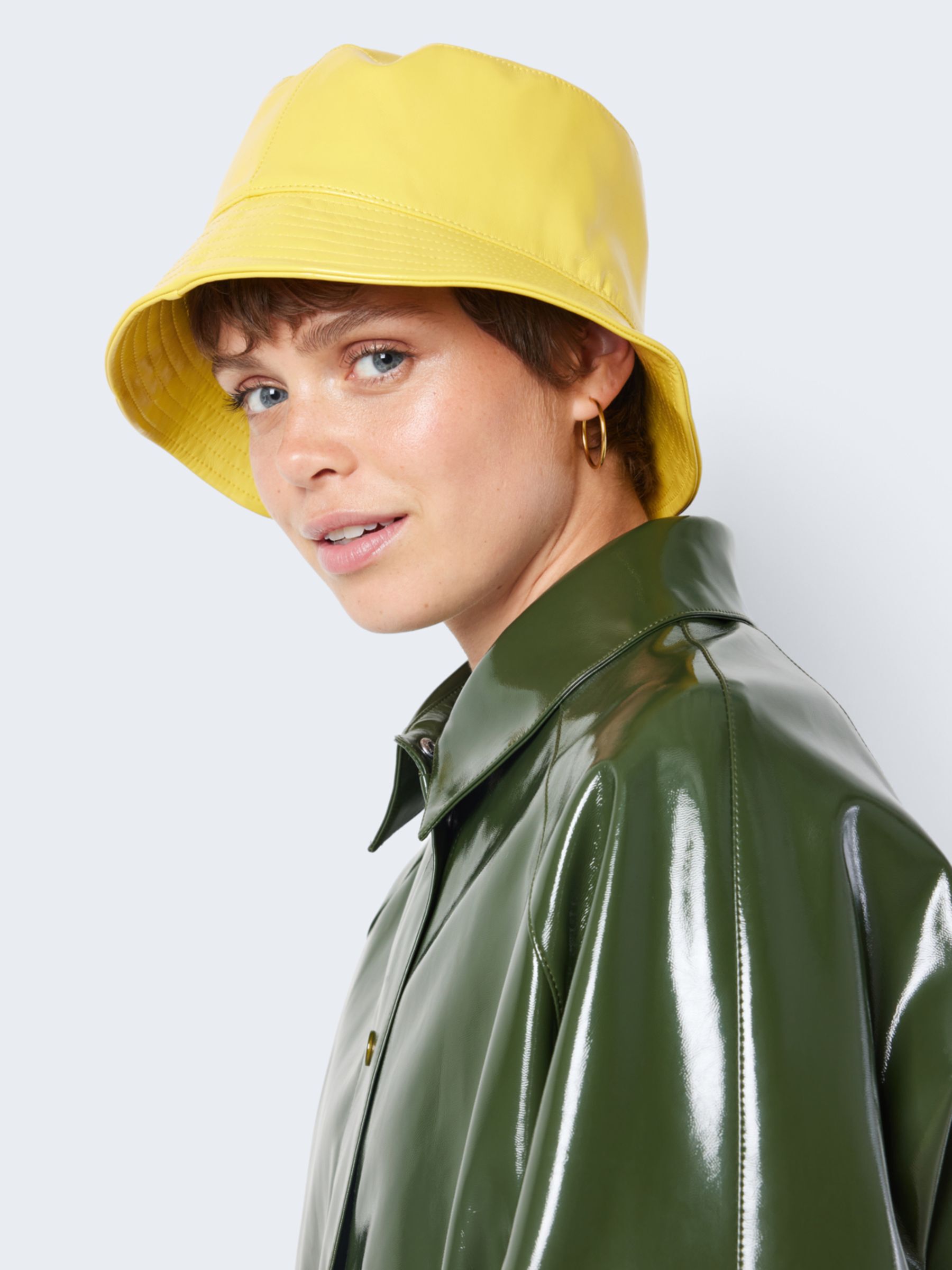 Vinyl outlet rain hat