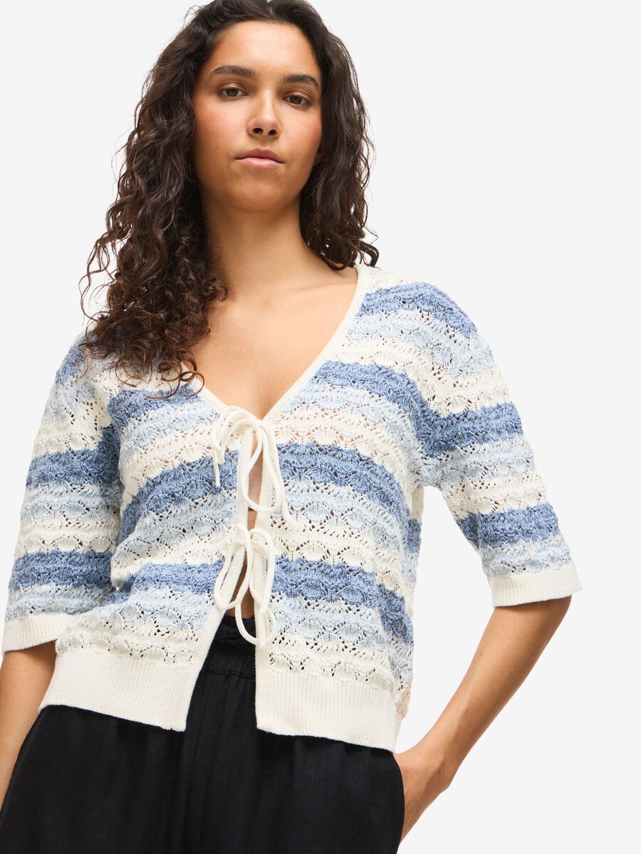 Product tile image - NMLAIKA TIE  KNITTED TOP, Birch | 27036933_Birch_1248785