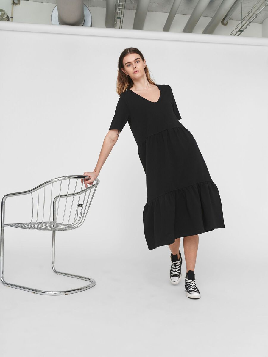V-HALS SWEATJURK, Black, highres