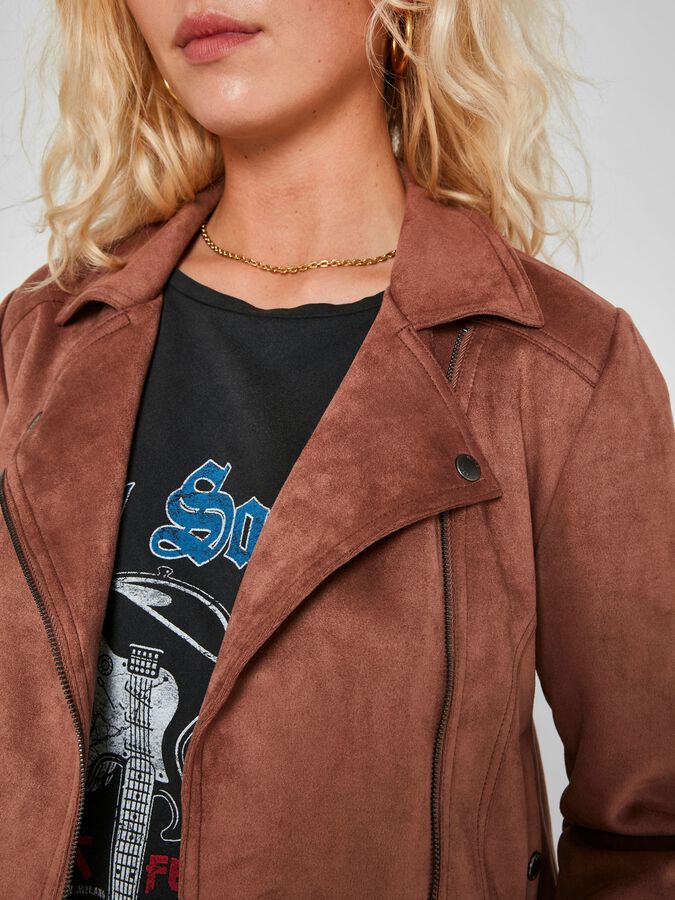 wijsheid moord campagne FAUX SUÈDE JAS (Brown) | Noisy May®