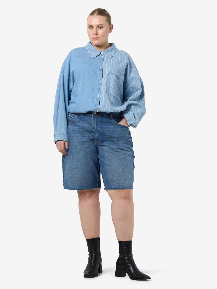 Noisy May CURVE NMHOLLA DENIM SHORTS, Medium Blue Denim, highres - 27034579_MediumBlueDenim_004.jpg