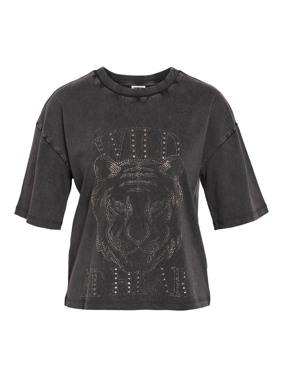 Noisy May CURVE STRASS T-SKJORTE, Charcoal Gray, highres - 27034961_CharcoalGray_1201124_001.jpg