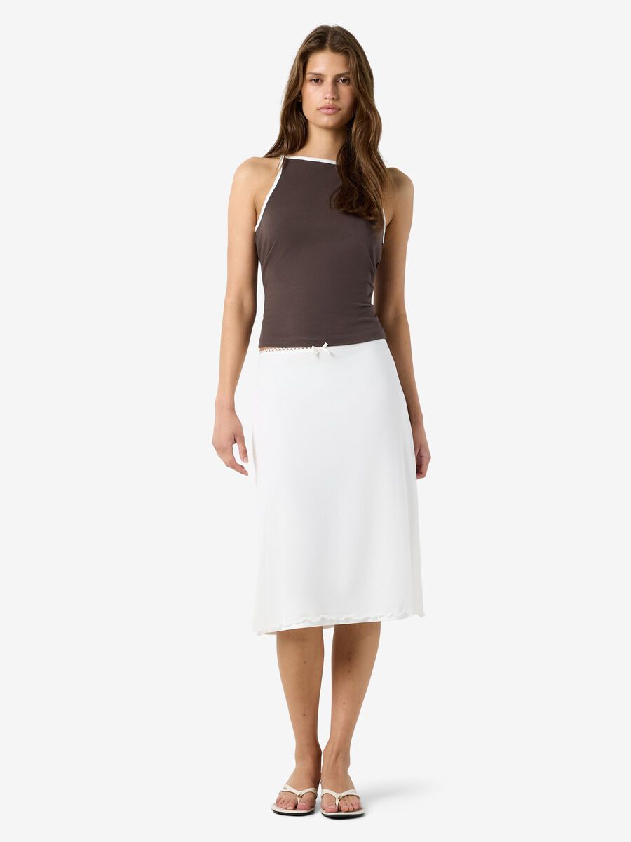 Carousel image 3 NMJUDITH MESH MIDI SKIRT, Cloud Dancer