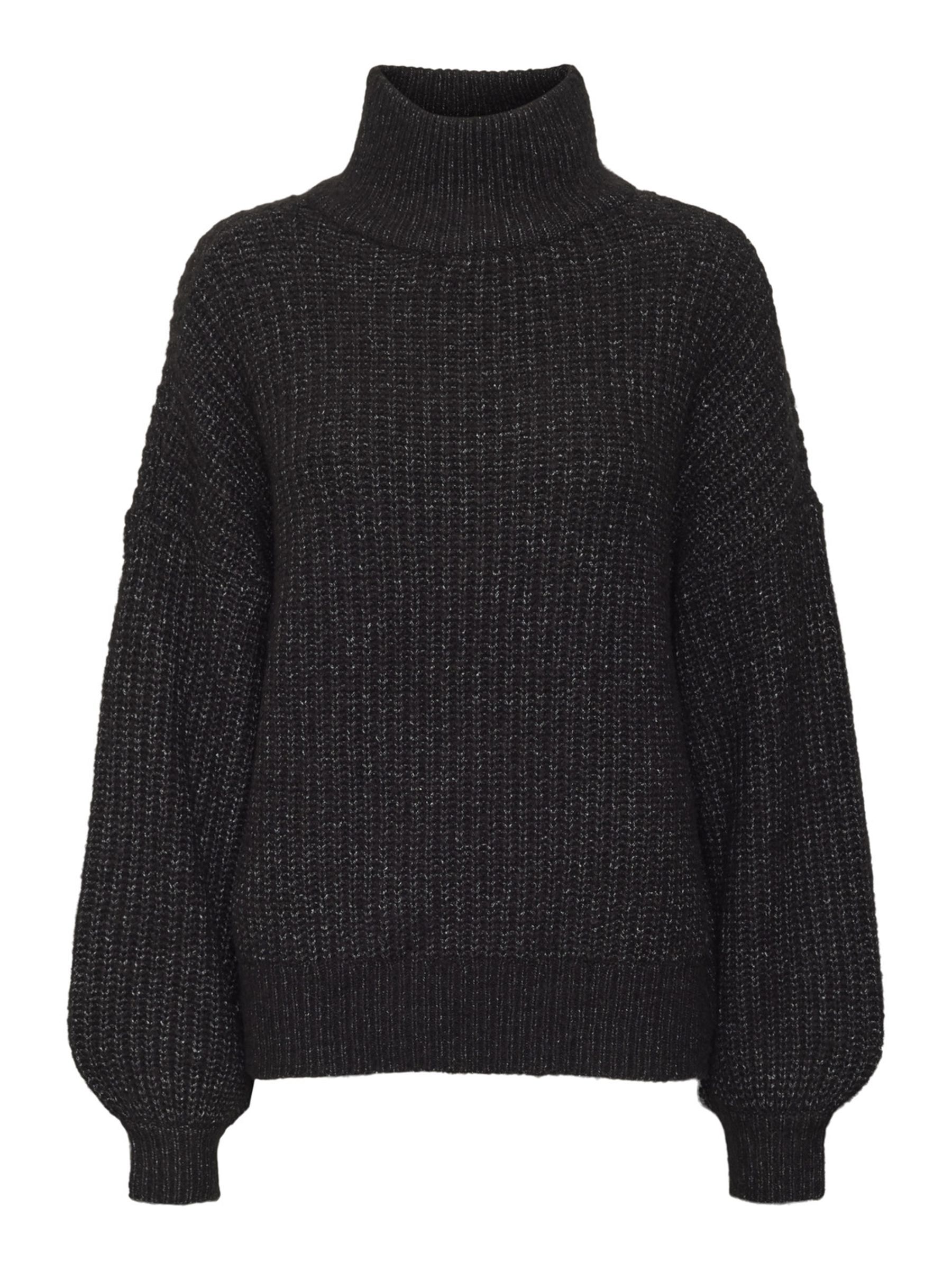 CHUNKY KNITTED PULLOVER Black NOISY MAY