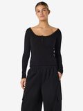 Product image thumbnail - NMMAYA LONG SLEEVED TOP, Black | 1
