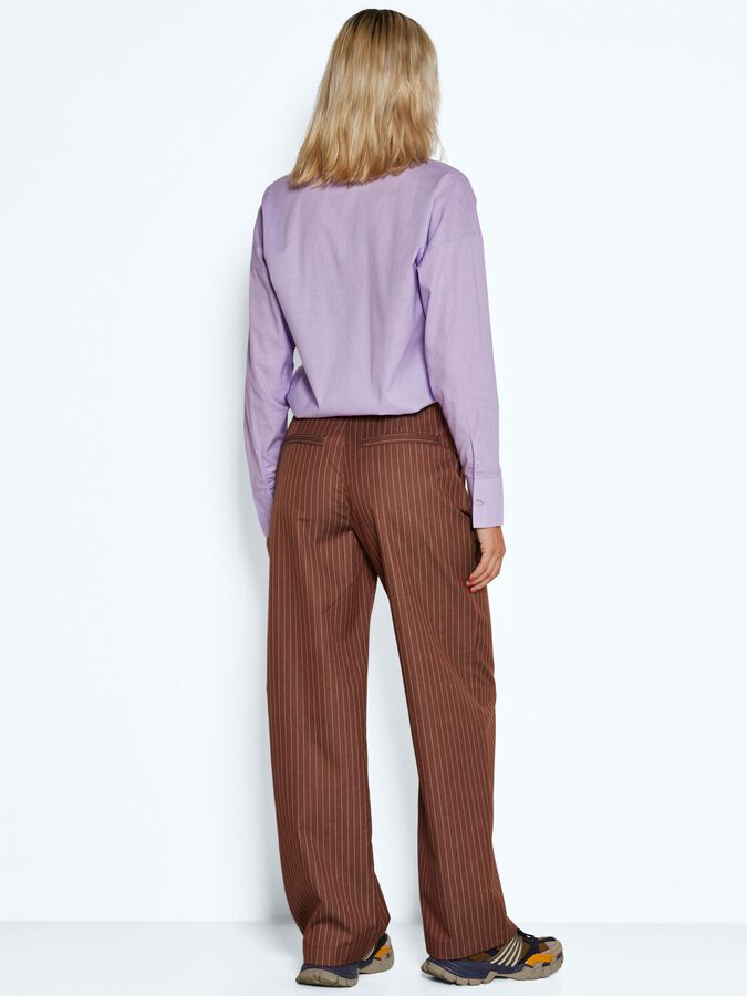 HØJTALJEDE BUKSER (Brown) | May®