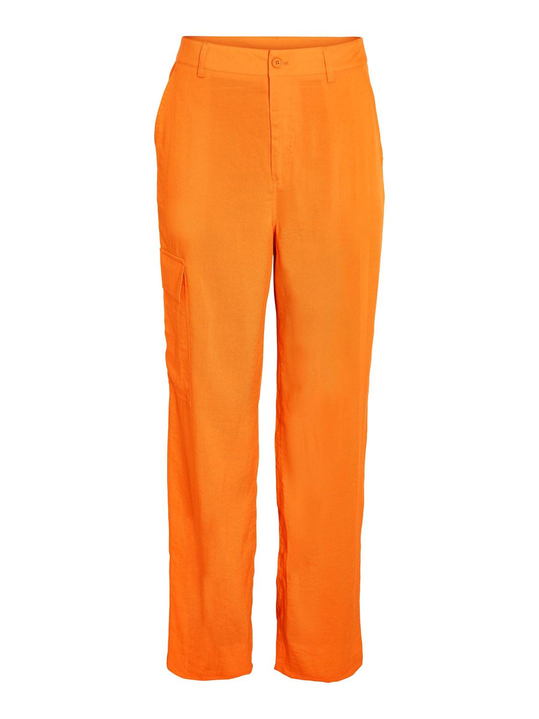 HIGH WAISTED CARGO TROUSERS Orange NOISY MAY