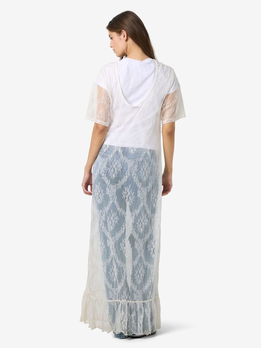 Carousel image - NMLUCIA LACE MAXI DRESS, Cloud Dancer | 5