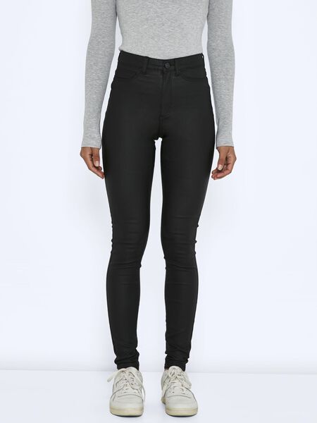 Noisy May BESCHICHTETE NMCALLIE HIGH WAIST HOSE, Black, highres - 27012746_Black_003.jpg