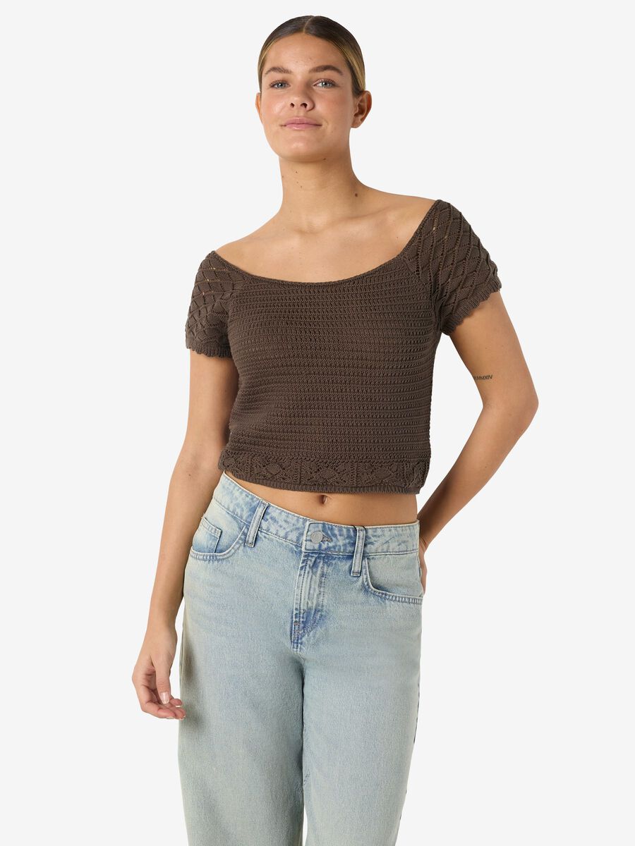 Carousel image - NMQUINN STRICKOBERTEIL, Chocolate Brown | 6