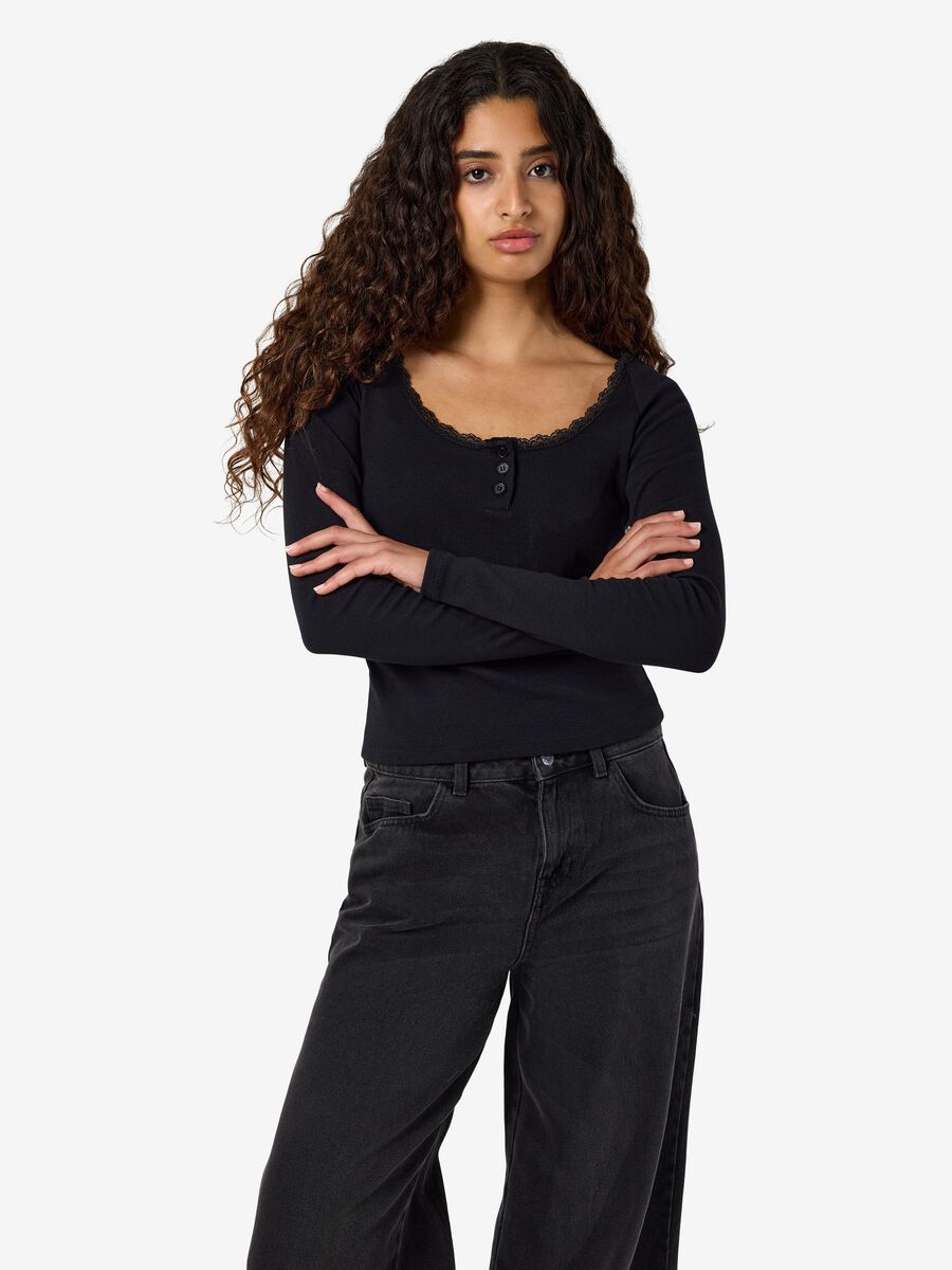 Carousel image 6 NMMAYA LONG SLEEVED TOP, Black