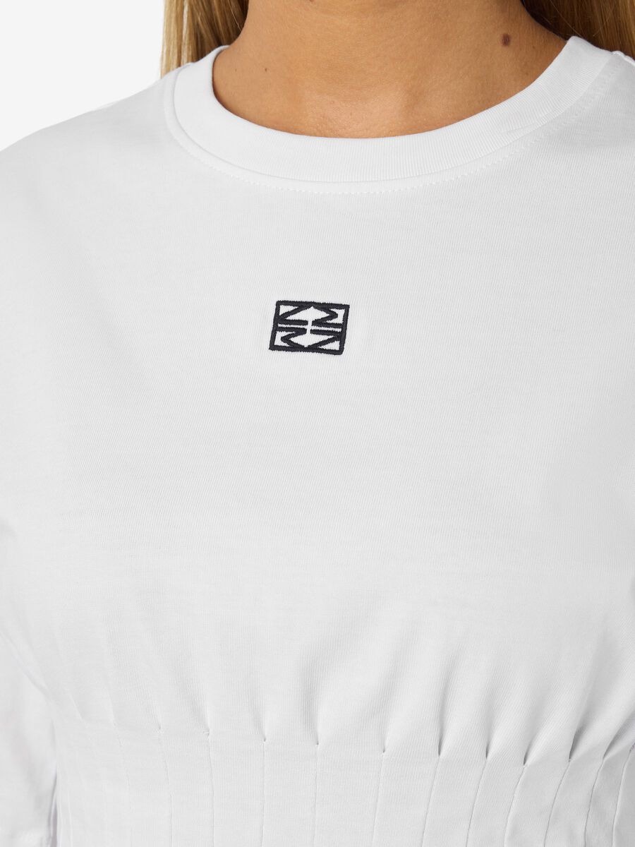 Carousel image - SMOCKED T-SHIRT, Bright White | 5