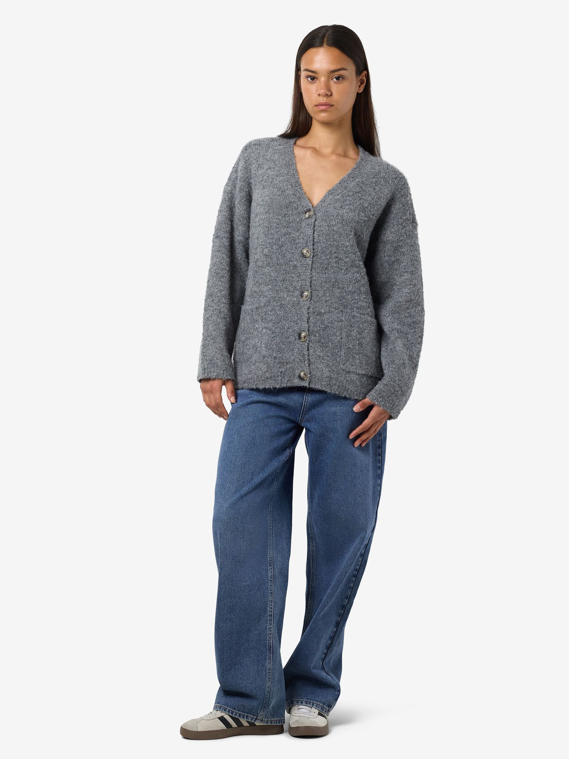 Carousel image - STRICK STRICKJACKE, Medium Grey Melange | 4