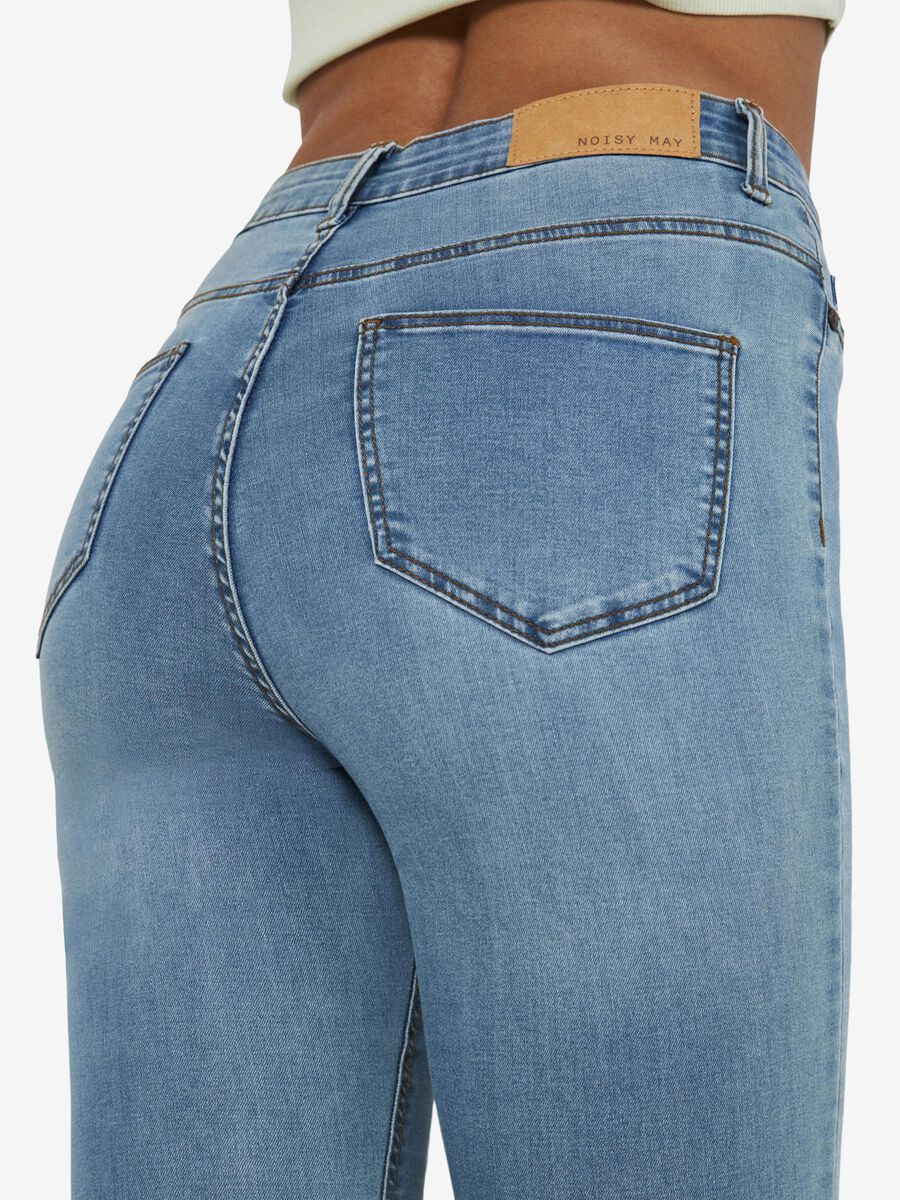 Noisy May NMCALLIE SKINNY FIT JEANS, Light Blue Denim, highres - 27010813_LightBlueDenim_008.jpg
