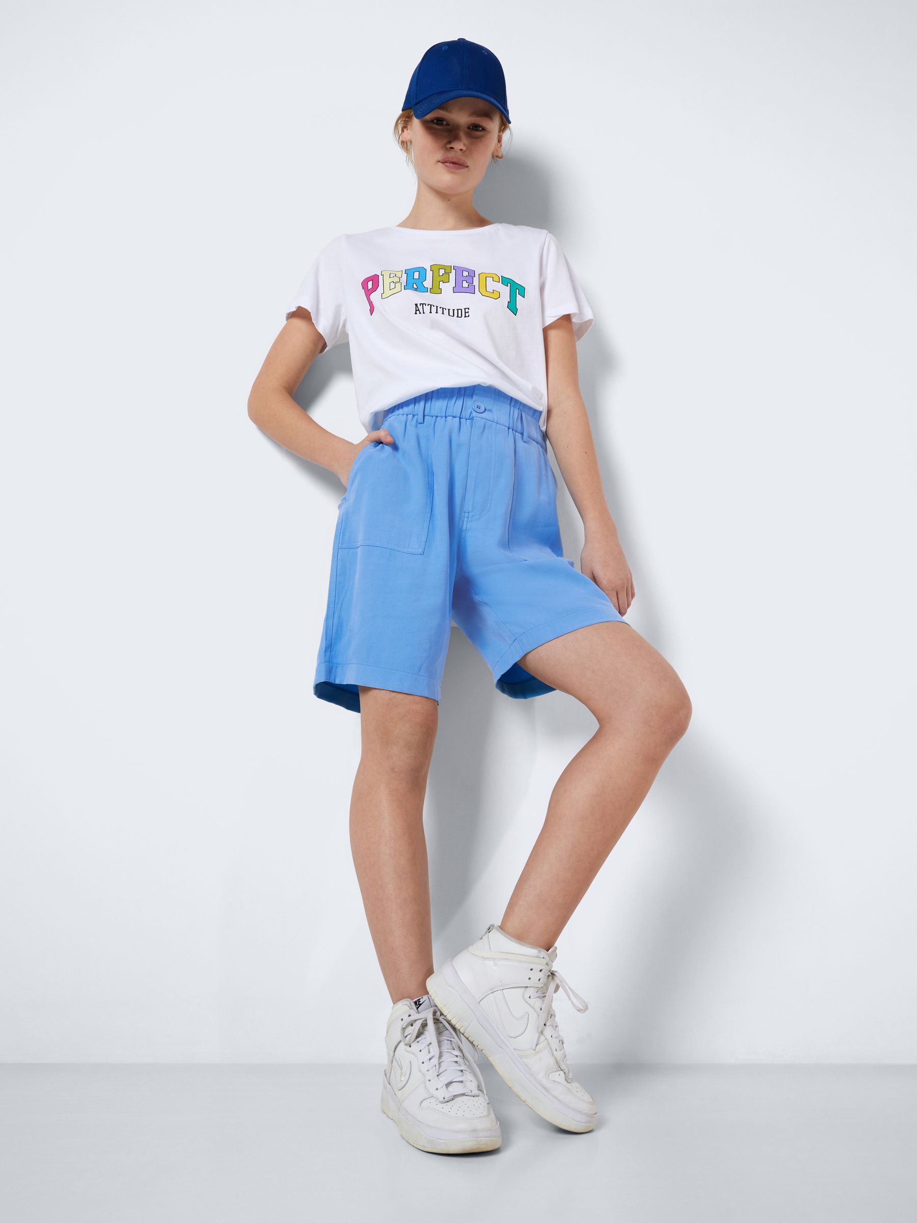 Blue long shorts best sale