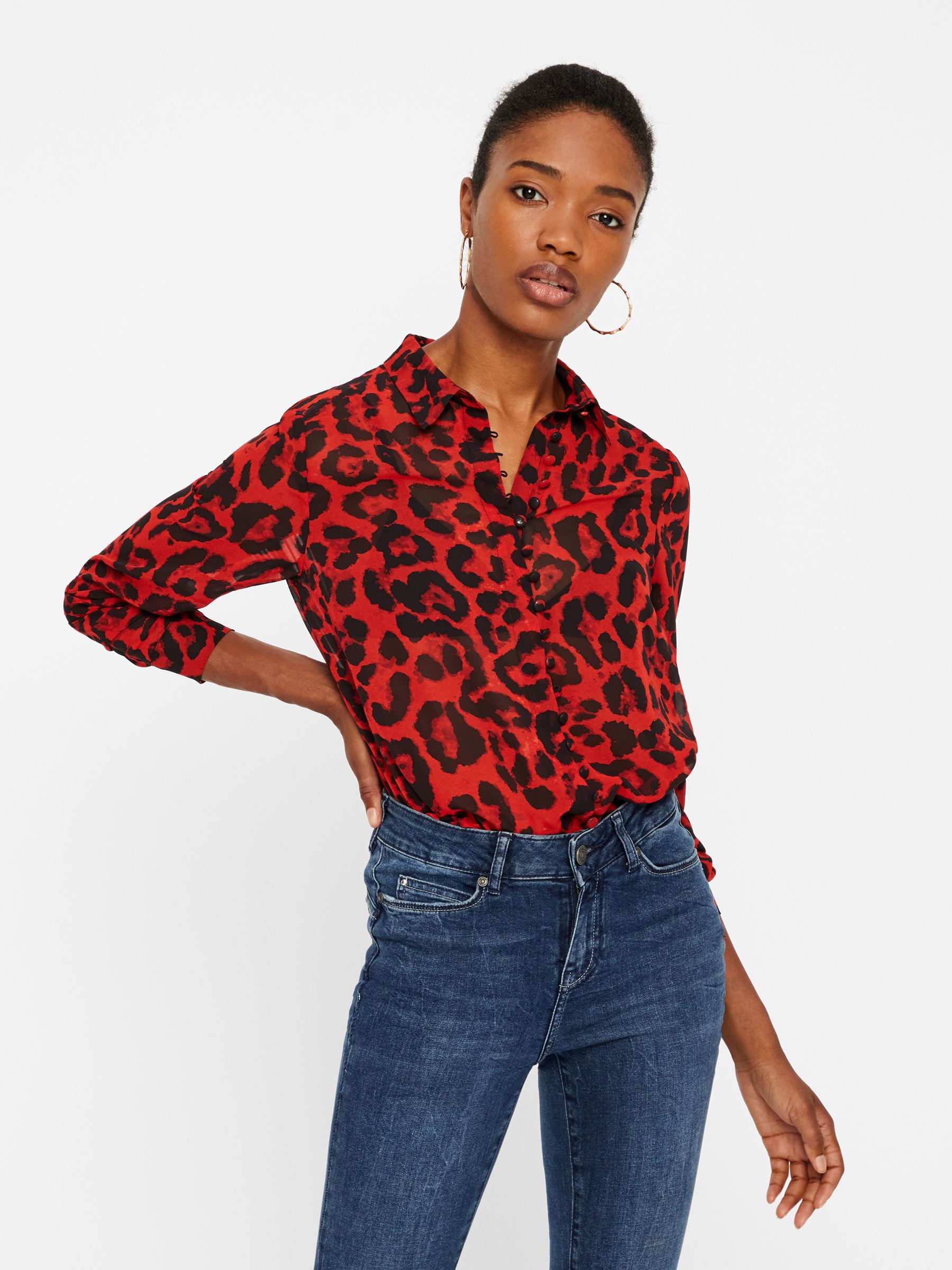red leopard shirt