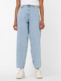 Noisy May NMSELLA HIGH WAISTED LOOSE FIT -FARKUT, Light Blue Denim, highres - 27014654_LightBlueDenim_005.jpg