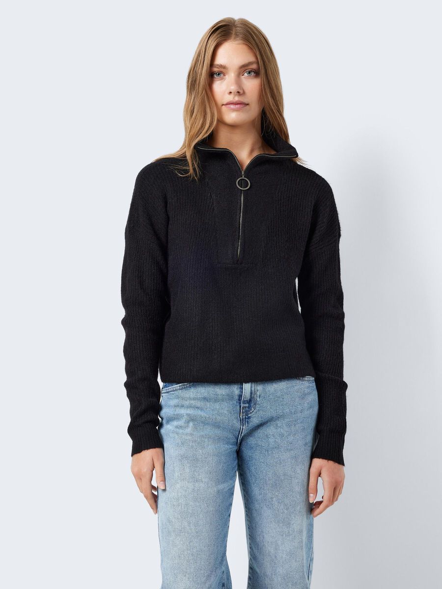 Noisy May NMALICE KNITTED PULLOVER, Black, highres - 27015021_Black_003.jpg