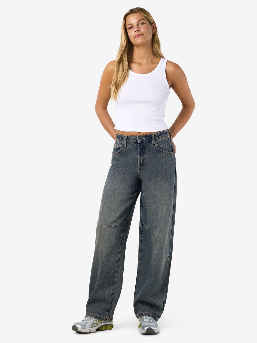 Product carousel image - NMHAZAL BARREL FIT JEANS, Medium Blue Denim | 2