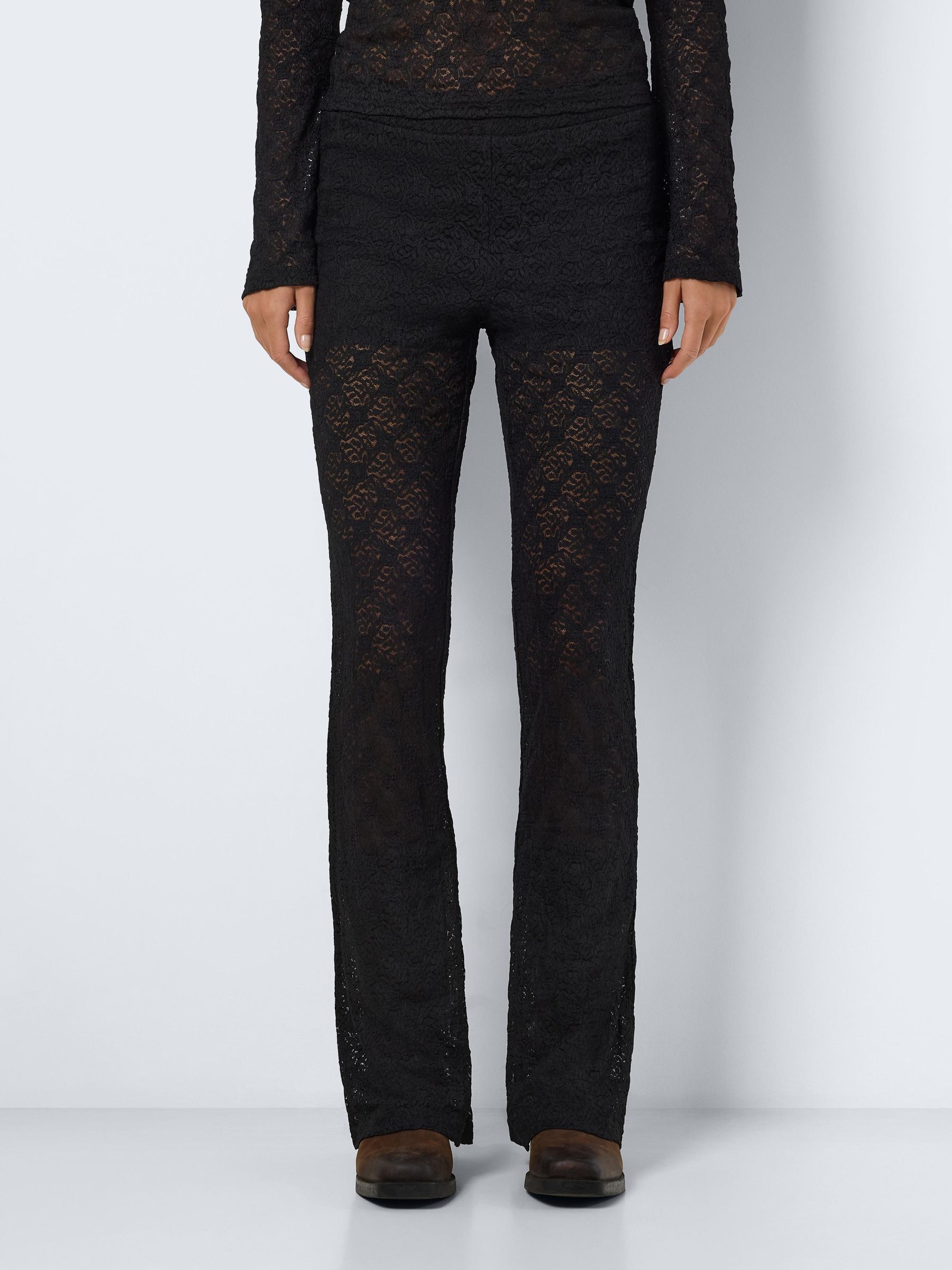 Lace trousers black clearance