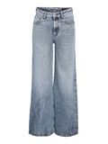 Product image thumbnail - NMNELLIE  WIDE LEG JEANS, Light Blue Denim | 1