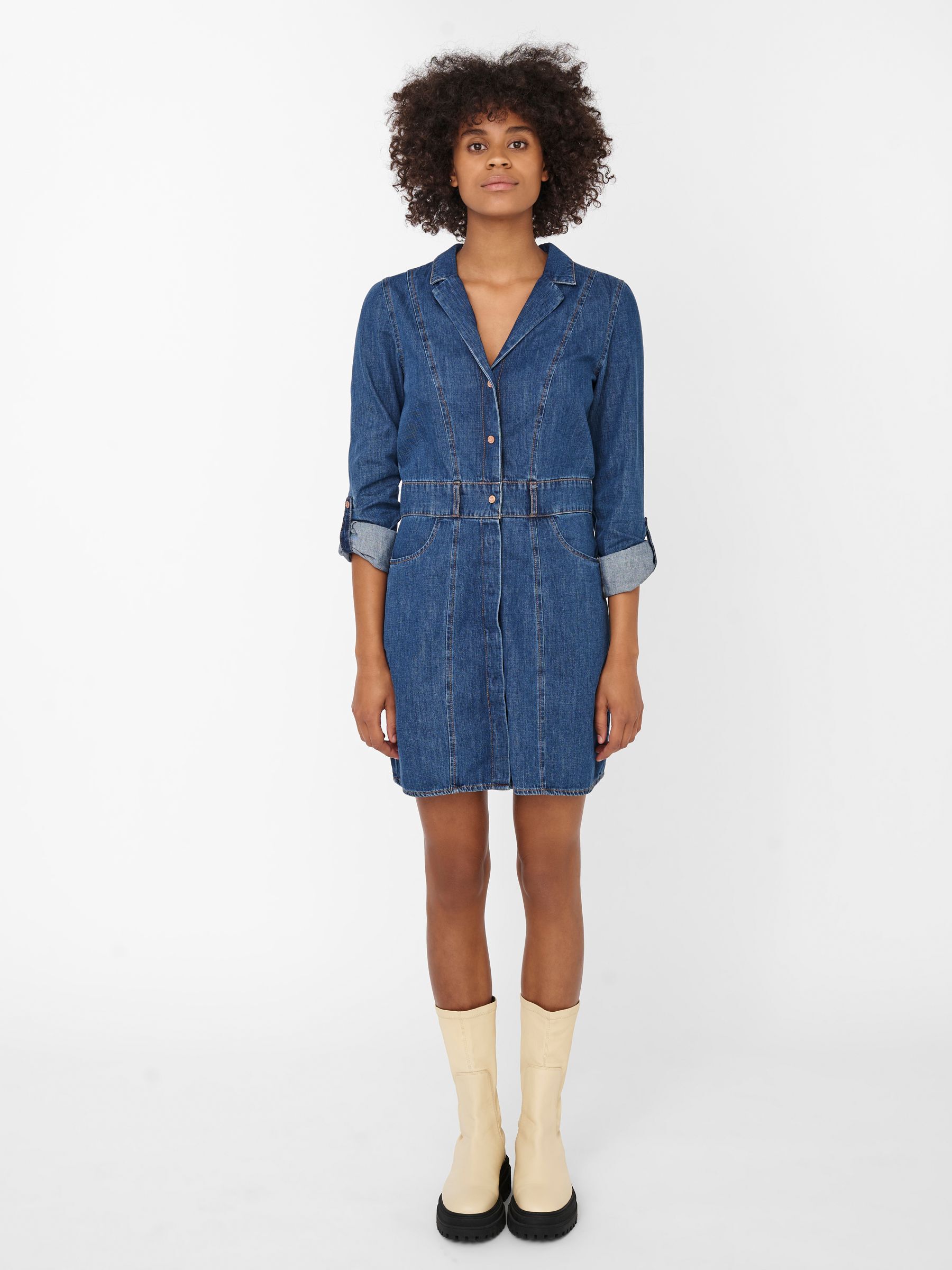 Noisy may denim jurk clearance