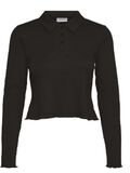 Noisy May POLOSHIRT IN CROPPED FIT OBERTEIL, Black, highres - 27019903_Black_001.jpg