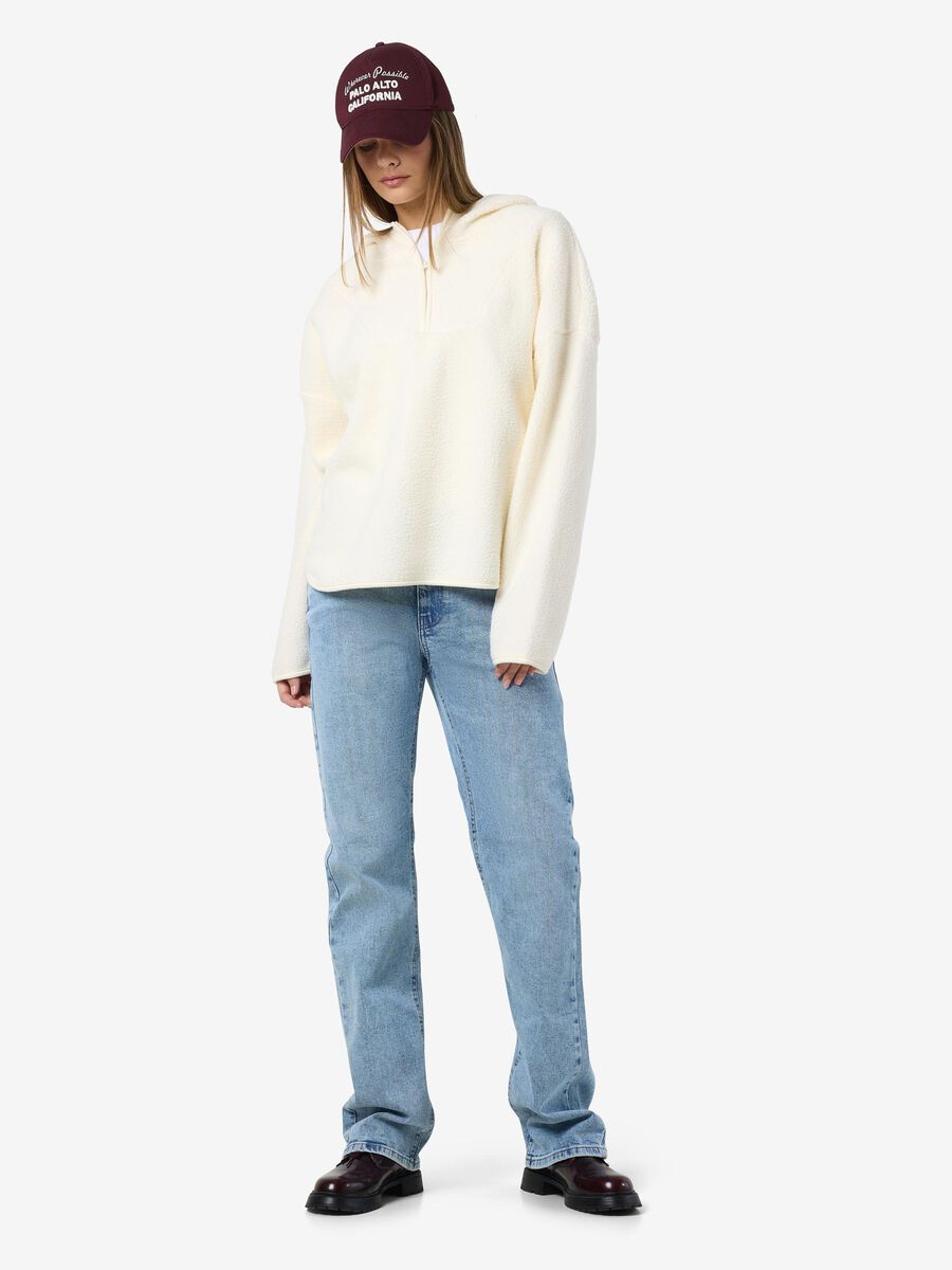 Noisy May NMCOZY HALVE-RITS FLEECE, Eggnog, highres - 27030631_Eggnog_004.jpg