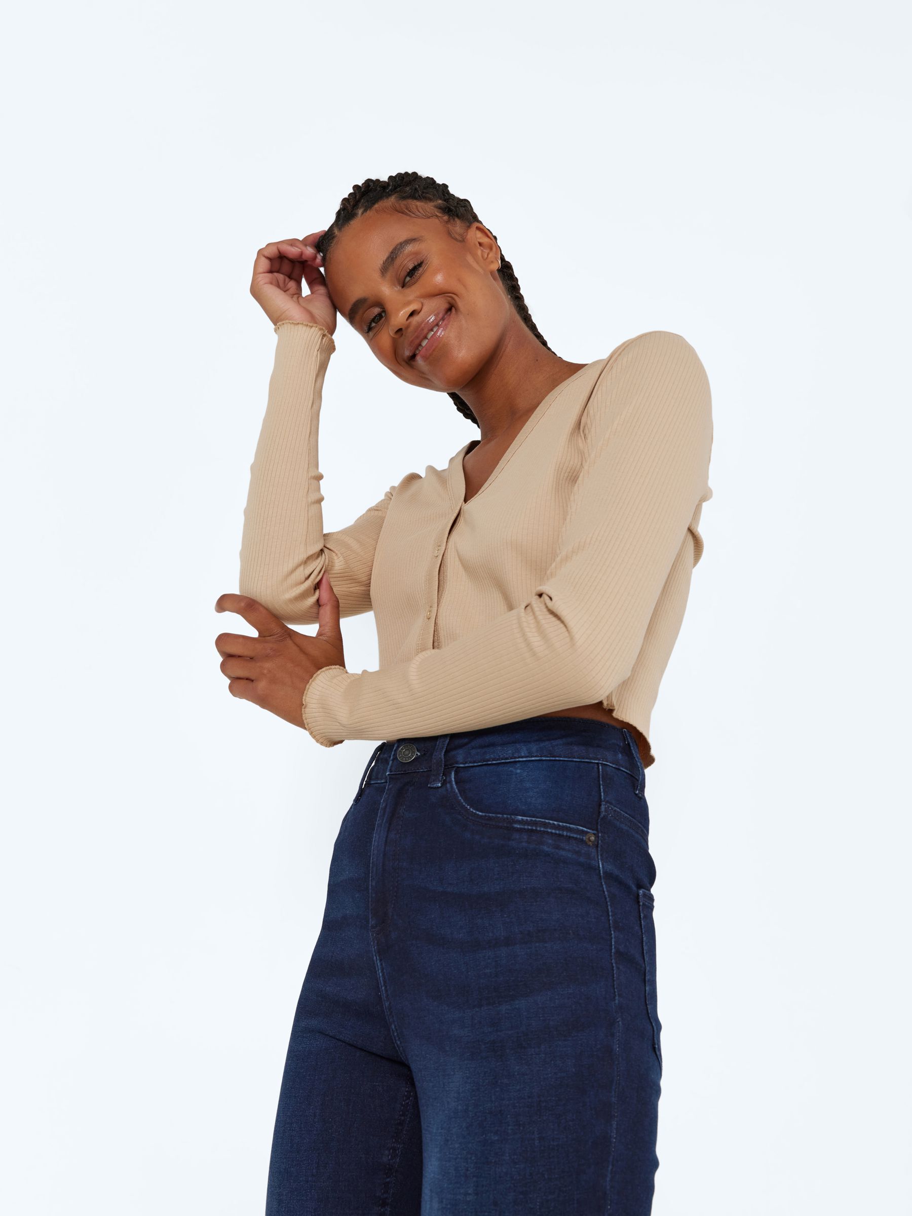 Cardigan with crop top sale