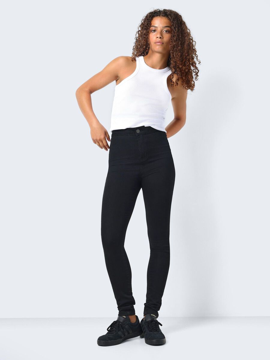 Noisy May NMELLA HIGH WAIST SKINNY FIT -FARKUT, Black, highres - 27000768_Black_007.jpg