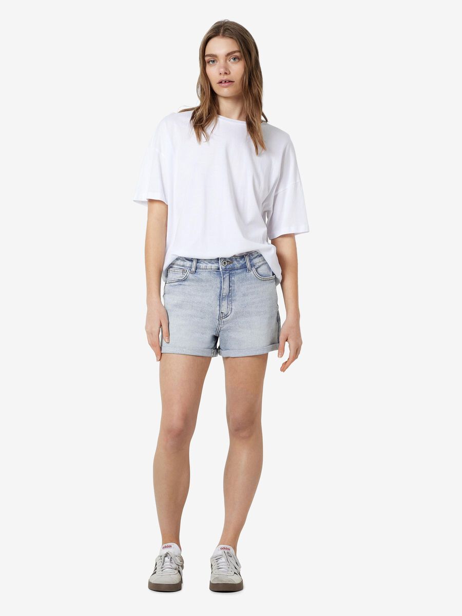 Noisy May HIGH-WAISTED DENIM SHORTS, Light Blue Denim, highres - 27029490_LightBlueDenim_004.jpg