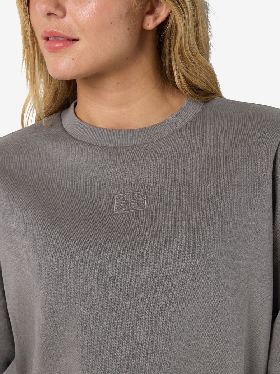 Carousel image - EMBROIDERED SWEATSHIRT, Charcoal Gray | 5