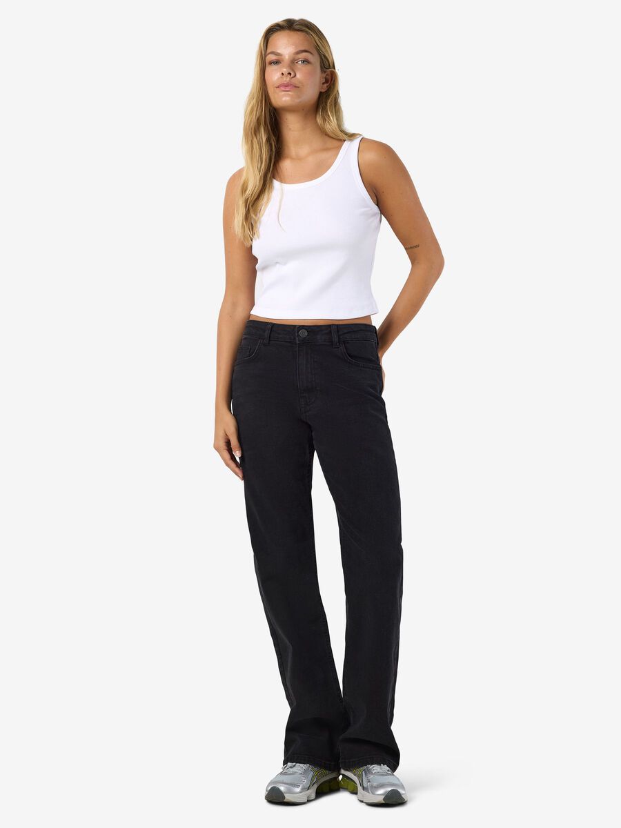 Product carousel image - NMMONICA STRAIGHT FIT JEANS, Black Denim | 2