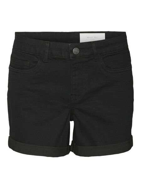 Noisy May SHORT DENIM SHORTS, Black Denim, highres - 27019452_BlackDenim_001.jpg