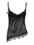 Product image thumbnail - SATIN TRÄGERTOP, Black | 8