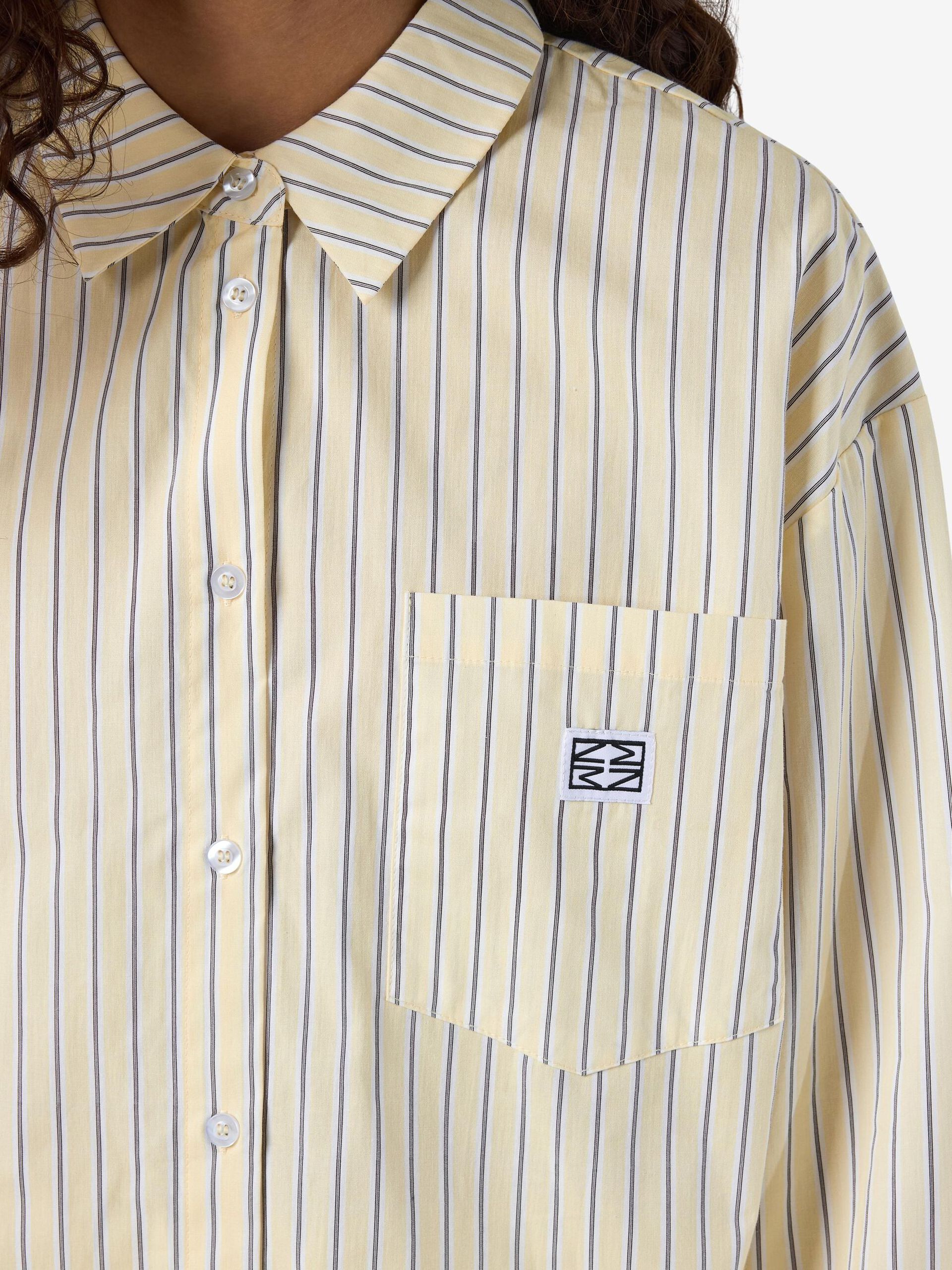 Carousel image - À RAYURES CHEMISE, Pastel Yellow | 5