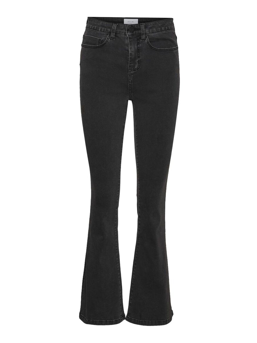 Noisy May NMSALLIE FLARED JEANS, Dark Grey Denim, highres - 27017556_DarkGreyDenim_001.jpg