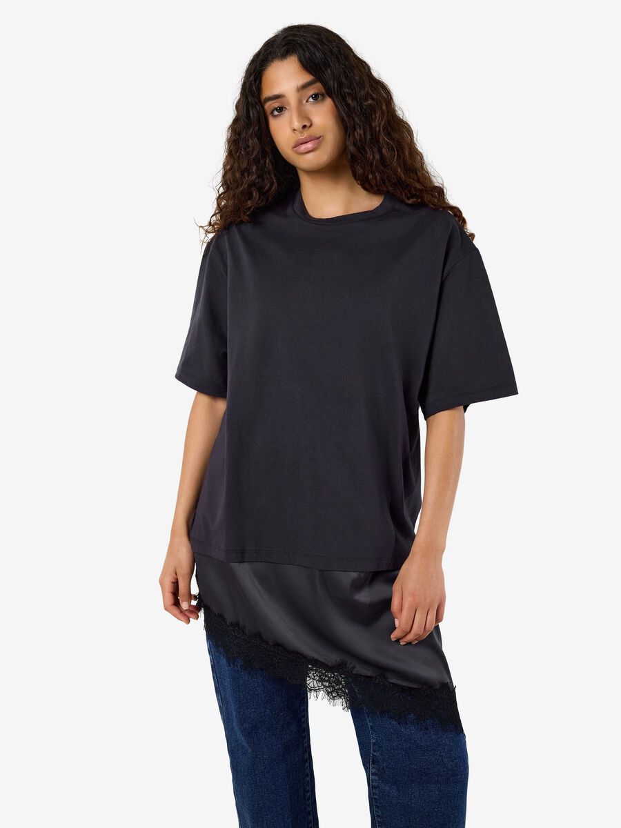 Carousel image 6 NMFILLA SPITZEN T-SHIRT, Obsidian