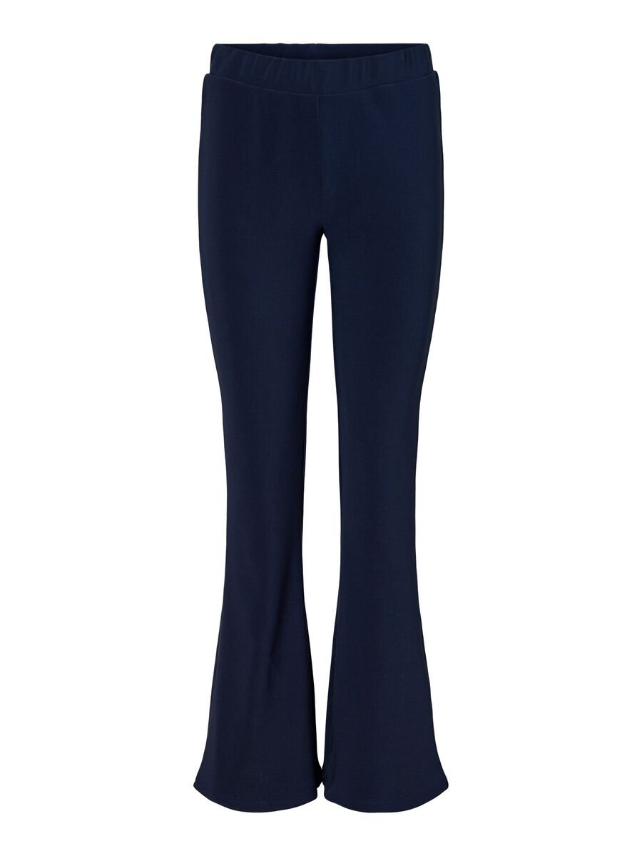 Noisy May NMBILLE NORMAL WAIST FLARED TROUSERS, Black Iris, highres - 27012513_BlackIris_001.jpg