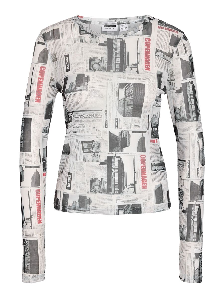 Product tile image - LONG SLEEVED MESH TOP, Birch | 27023338_Birch_1275368