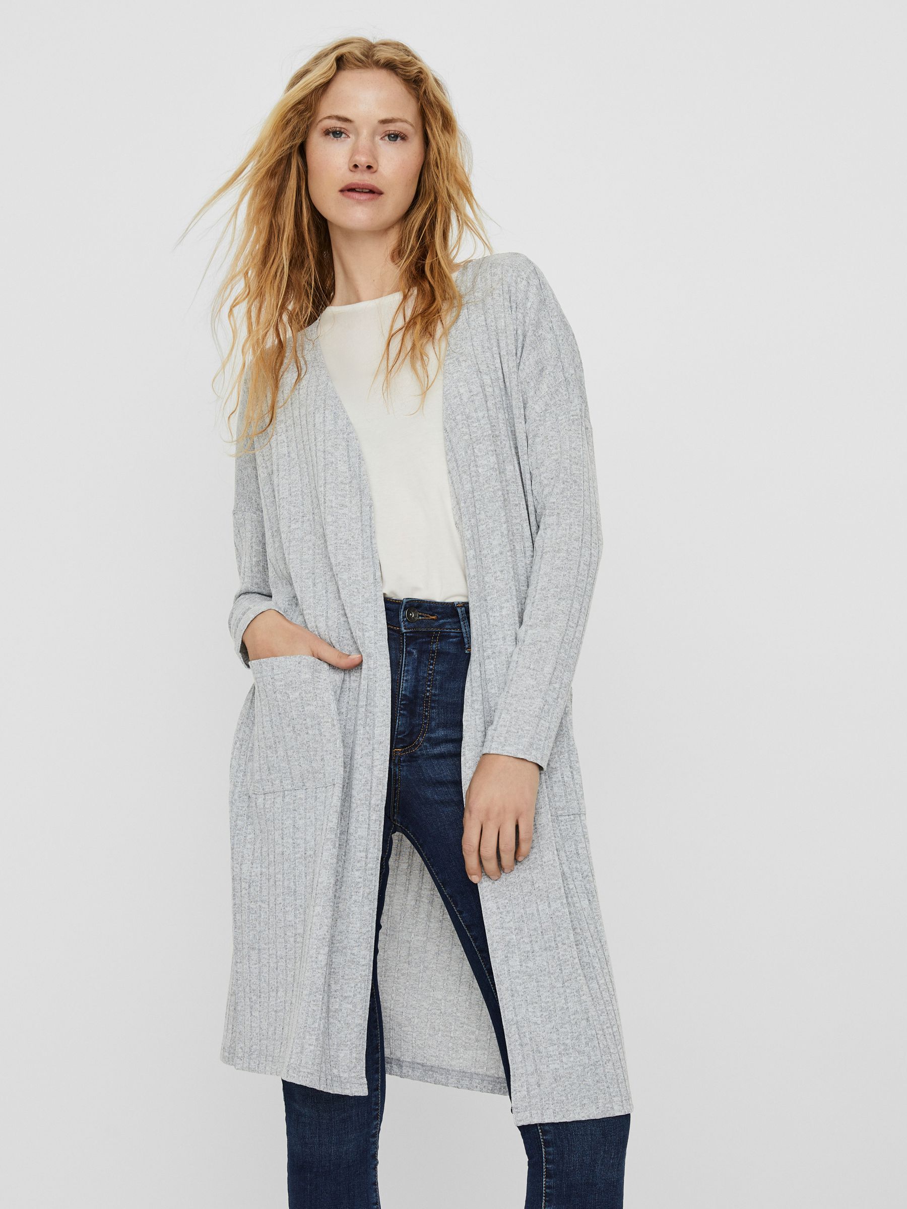 Light grey duster cardigan 2025