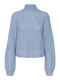 Noisy May HIGH NECK KNITTED PULLOVER, Cerulean, highres - 27022274_Cerulean_001.jpg