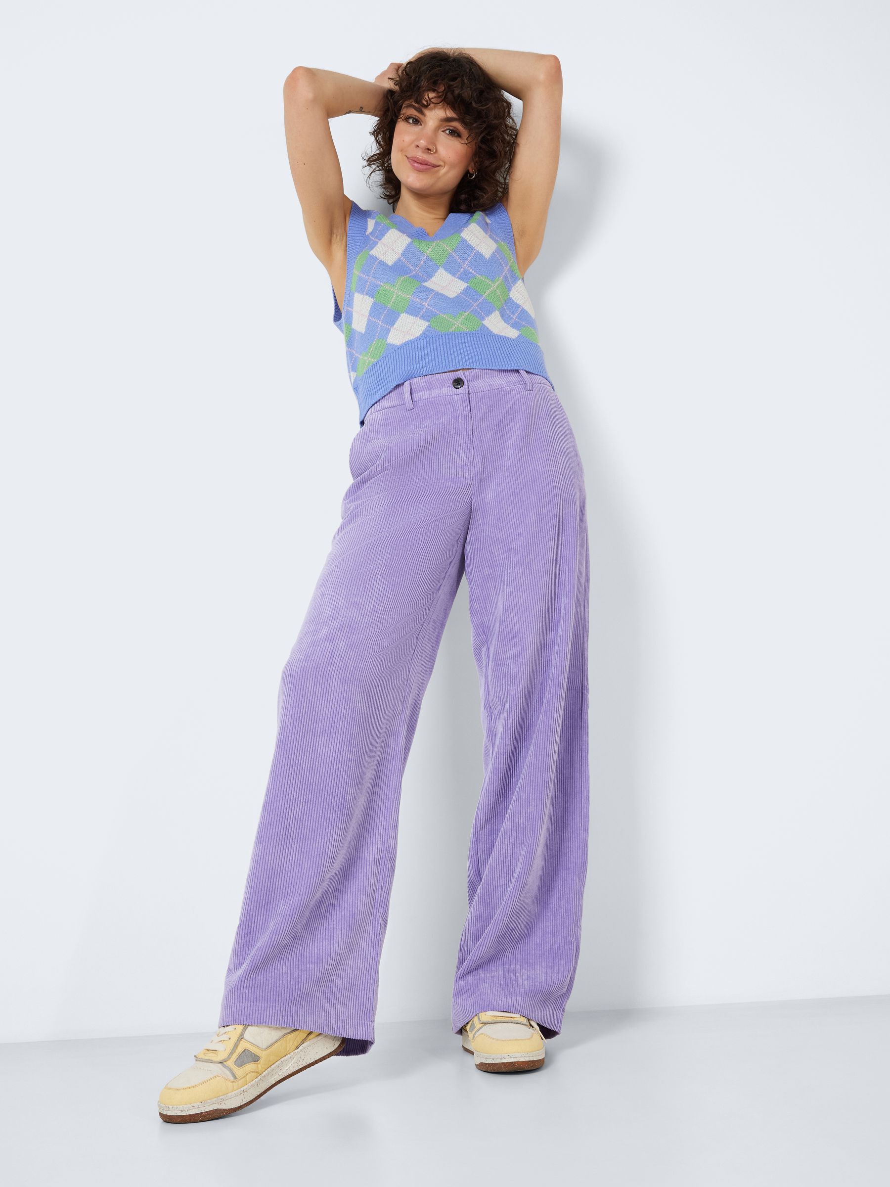 Route One Relaxed Fit Big Wale Cords  Moderate Purple