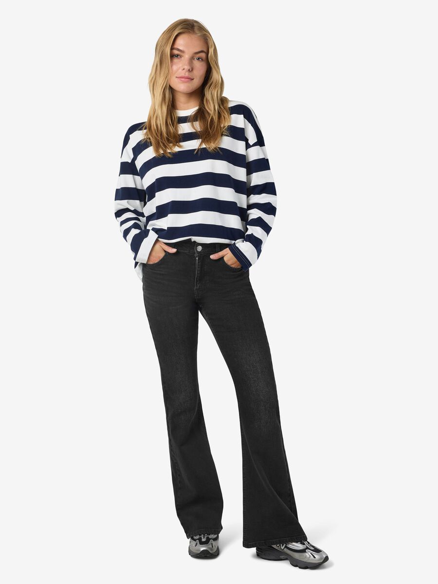 Product carousel image - NMKAREEN FLARED JEANS, Black Denim | 2