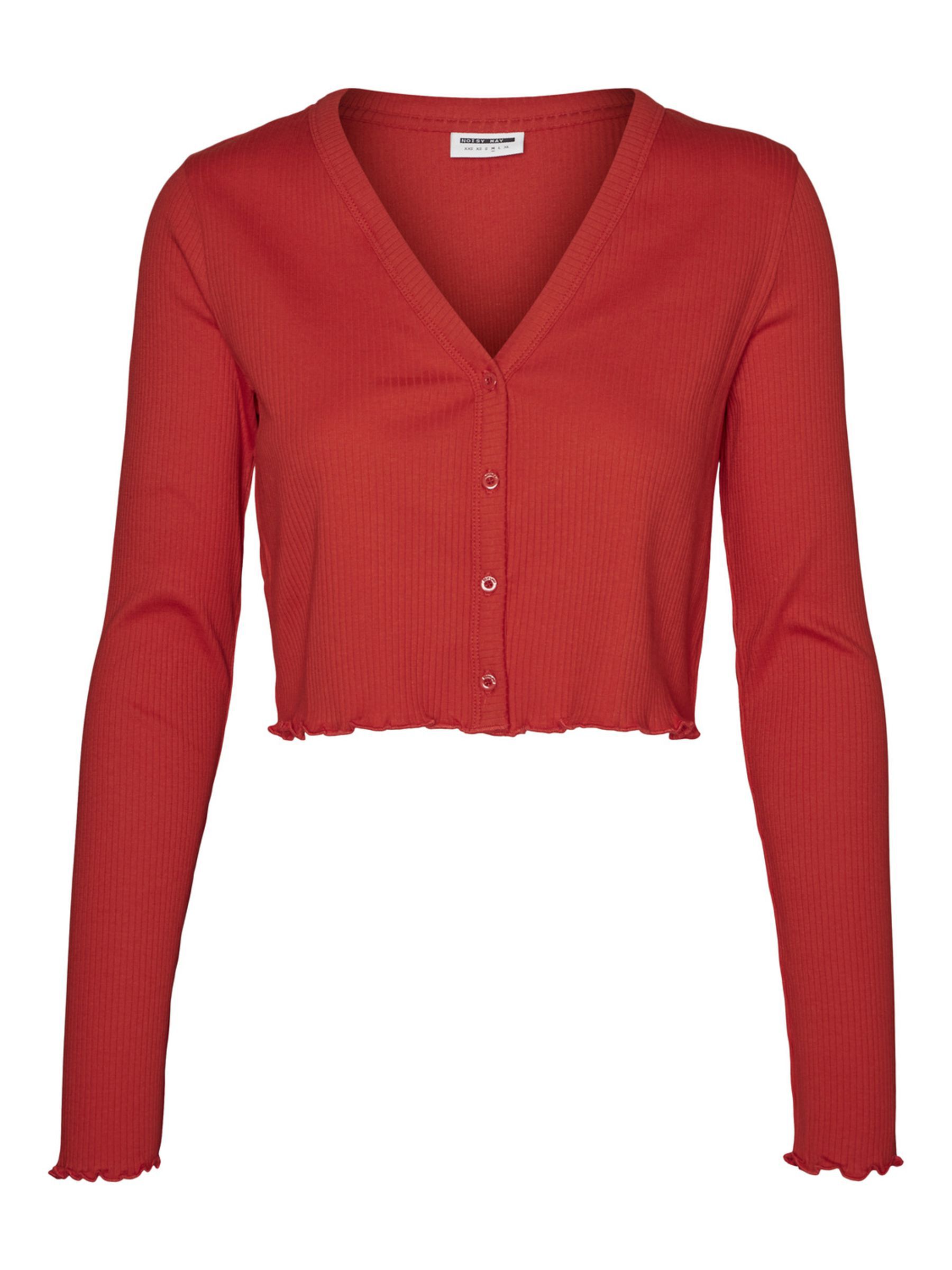CROPPED CARDIGAN Red NOISY MAY