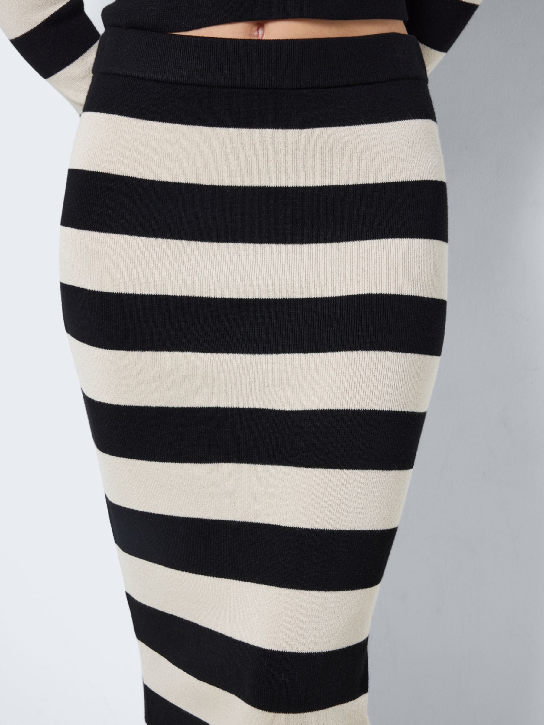 KNITTED MIDI SKIRT Black NOISY MAY